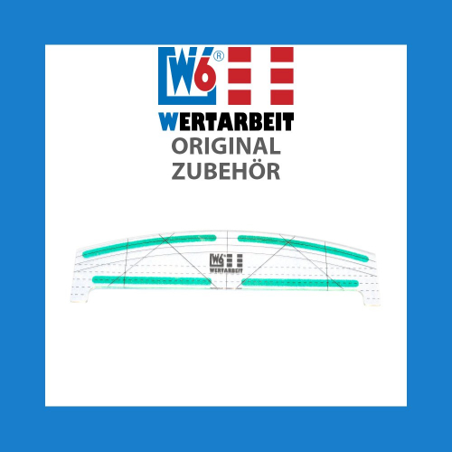 W6 Ruler / Standard Lineal mit Kurve